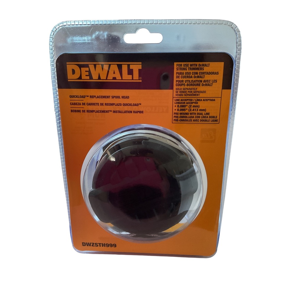 DEWALT DWZSTH999 QuickLoad Replacement Spool Head for String Trimmers Black NEW - Picture 5 of 6